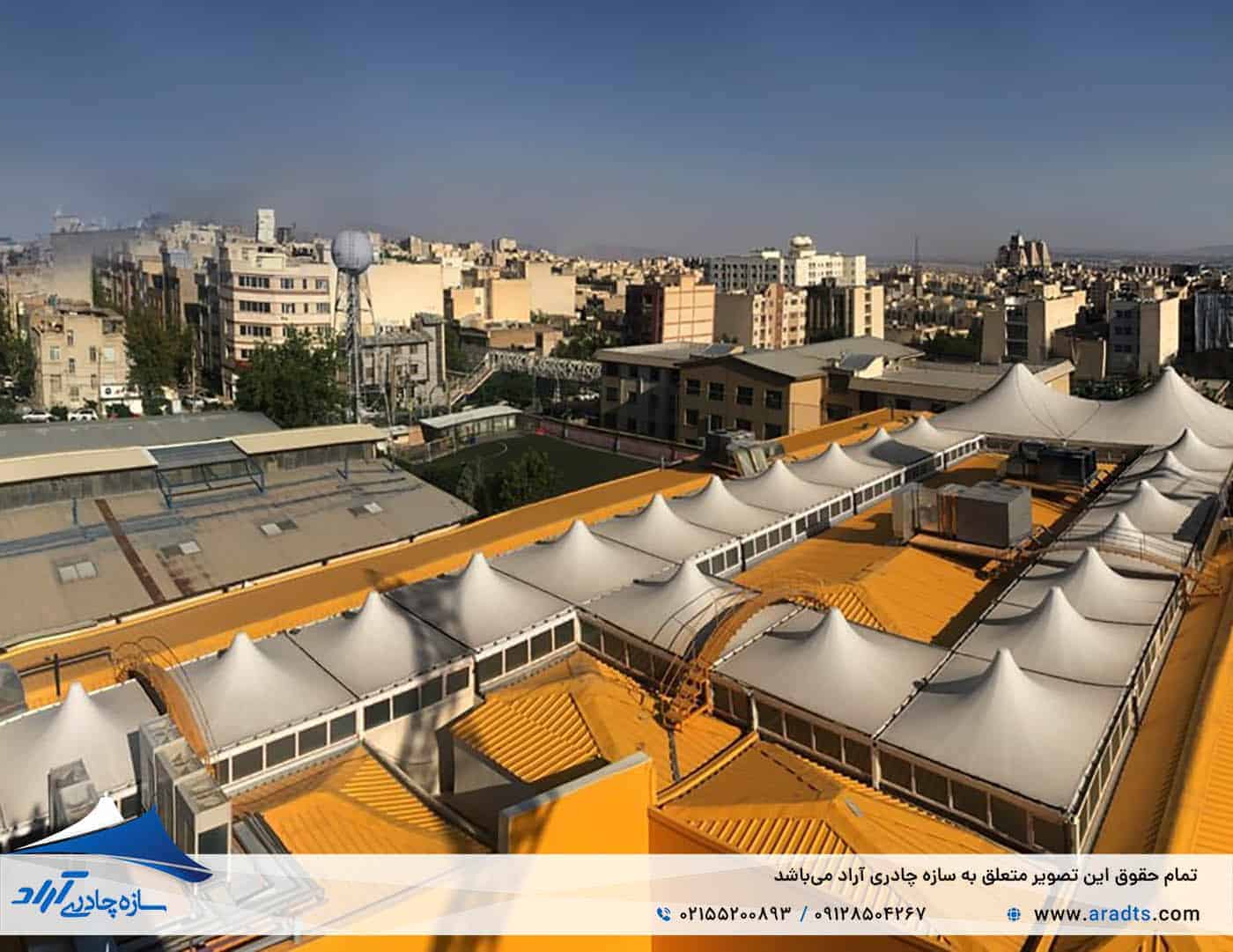 تصویر پروژه: سازه چادری خاص آراد - چهار طرفه لیفه جنت آباد